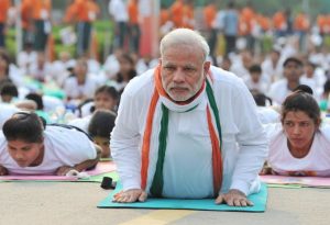 Modi doing Yoga
